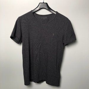 All Saints XS grey striped t-shirt